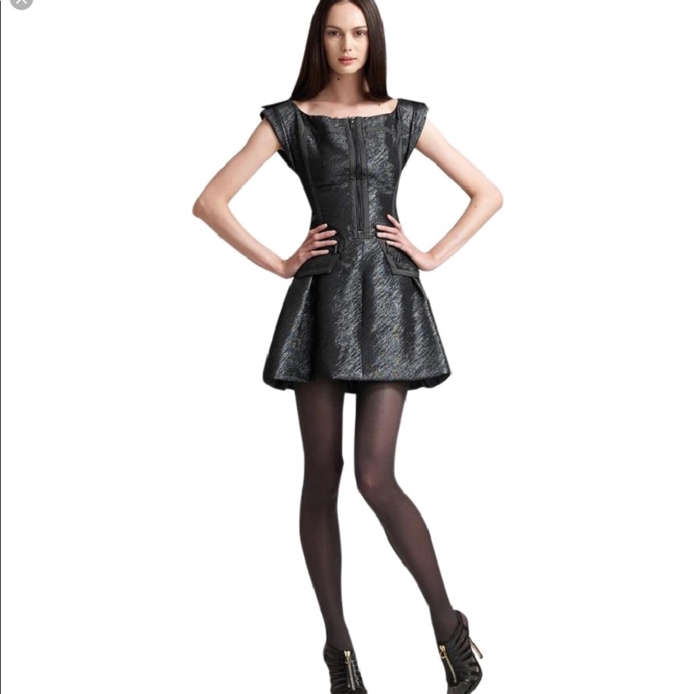 Z Spoke by Zac Posen Metallic Dress